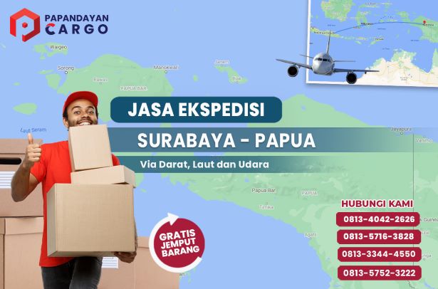 Ekspedisi Surabaya Papua Terpercaya Papandayan Cargo Surabaya