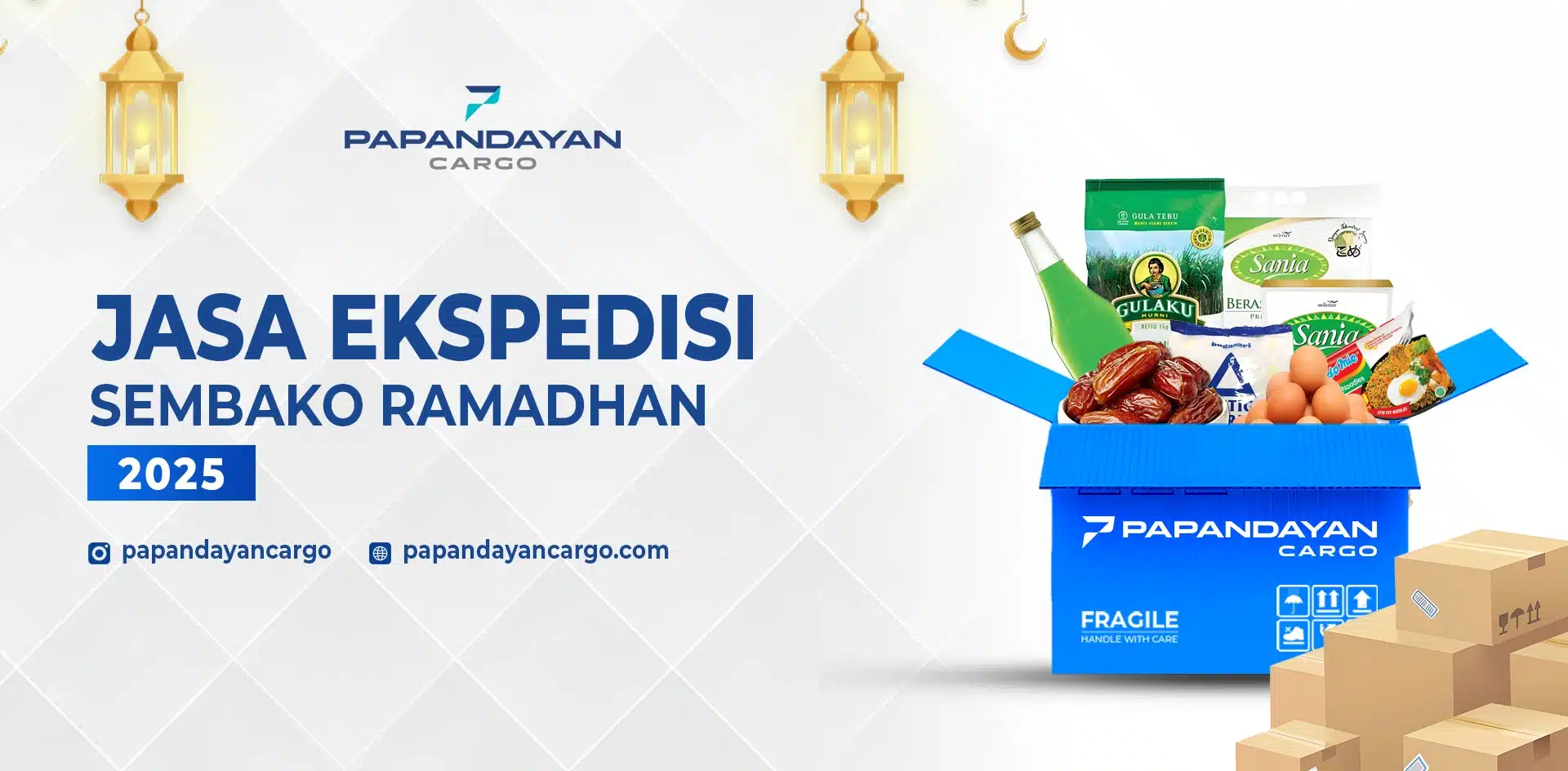 Jasa ekspedisi sembako untuk kebutuhan distribusi barang antarkota dan antarpulau melalui layanan cargo Papandayan Cargo.