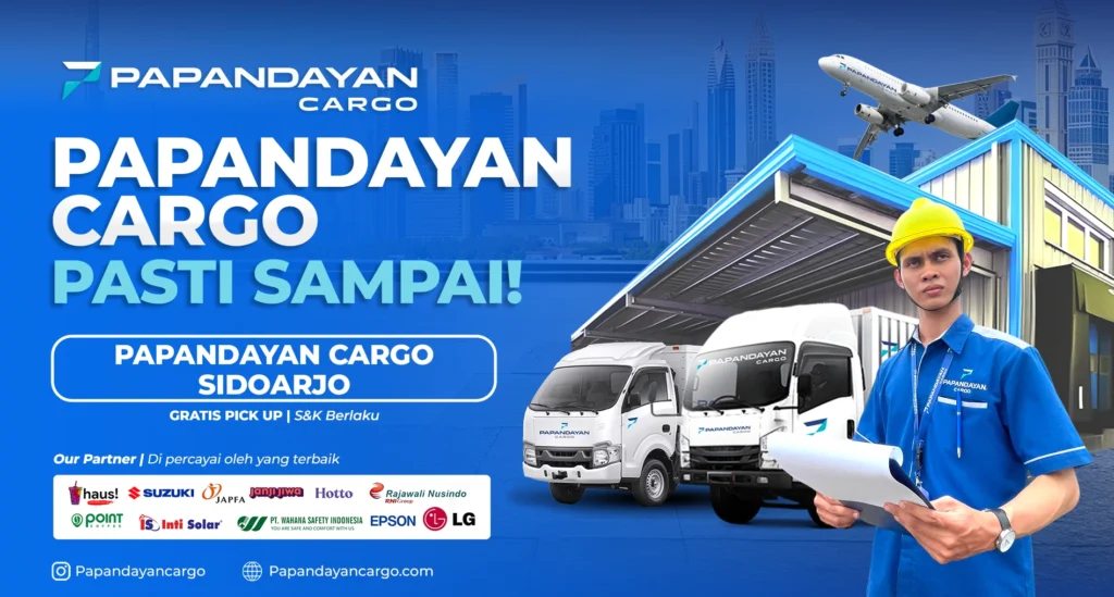 Papandayan Cargo Sidoarjo melayani pengiriman kargo besar dan kebutuhan distribusi bisnis ke seluruh Indonesia.