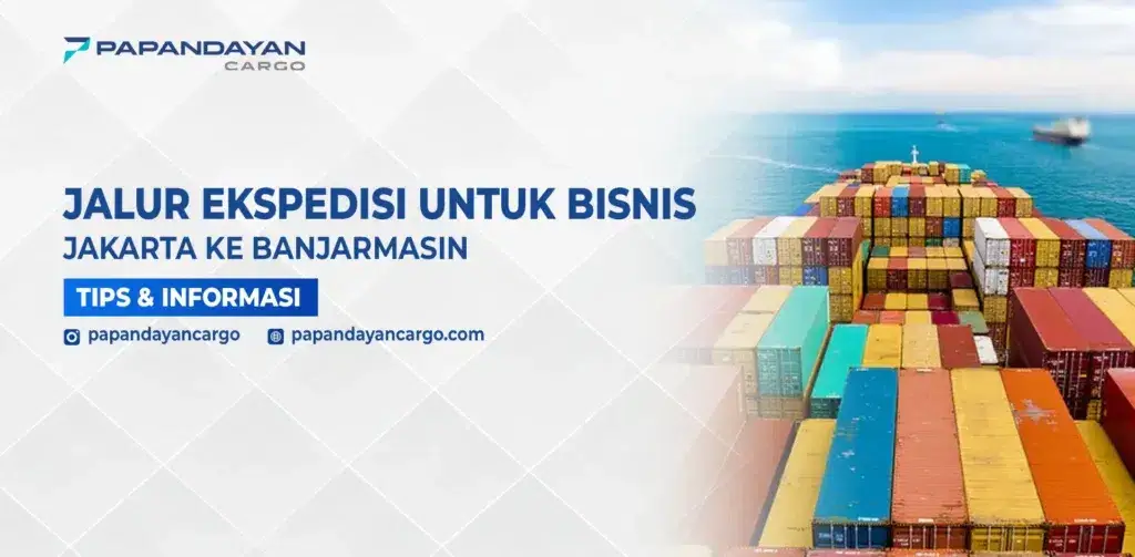 Kapal membawa kontainer sebagai ilustrasi Jalur ekspedisi Jakarta Banjarmasin.