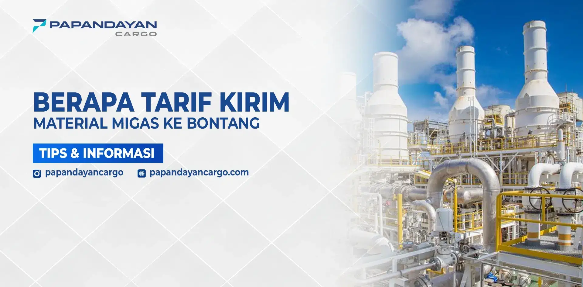Informasi tarif kirim material migas ke Bontang untuk kebutuhan proyek industri dan logistik.