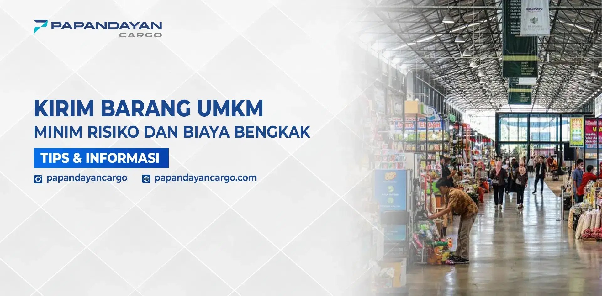 Area pasar UMKM sebagai ilustrasi layanan Kirim Barang UMKM Berat ke Samarinda.