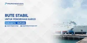 Kapal pengangkut kargo sebagai ilustrasi layanan jalur laut Surabaya Tenau.