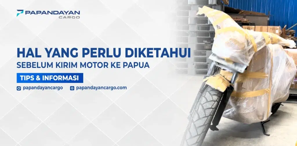Motor yang dibungkus rapi sebagai ilustrasi layanan kirim motor ke Papua.