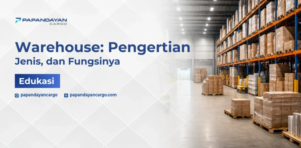 Warehouse adalah fasilitas logistik untuk menyimpan, mengelola, dan menyiapkan barang sebelum proses distribusi atau pengiriman.