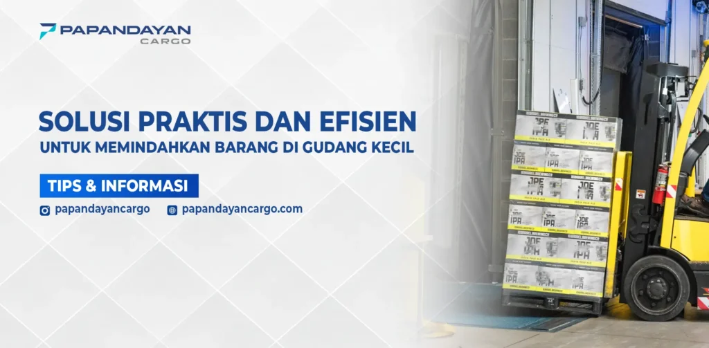 Handpalet digunakan untuk memindahkan pallet di gudang kecil sebagai ilustrasi apa itu handpalet dalam aktivitas logistik harian.