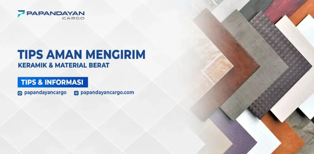 Berbagai jenis keramik dan material berat sebagai contoh barang yang butuh perlindungan khusus saat dikirim.