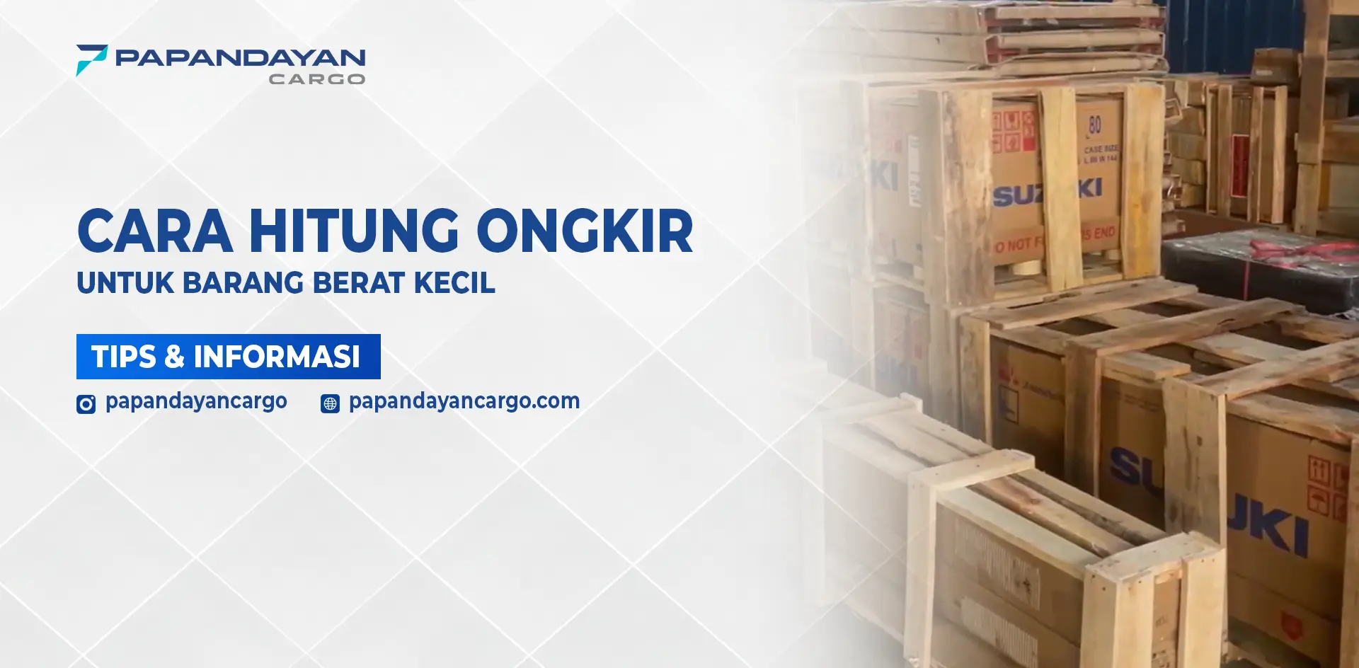 Peti kayu berisi barang berat kecil yang dikemas rapi sebagai contoh pengiriman cargo dengan perhitungan ongkir khusus.