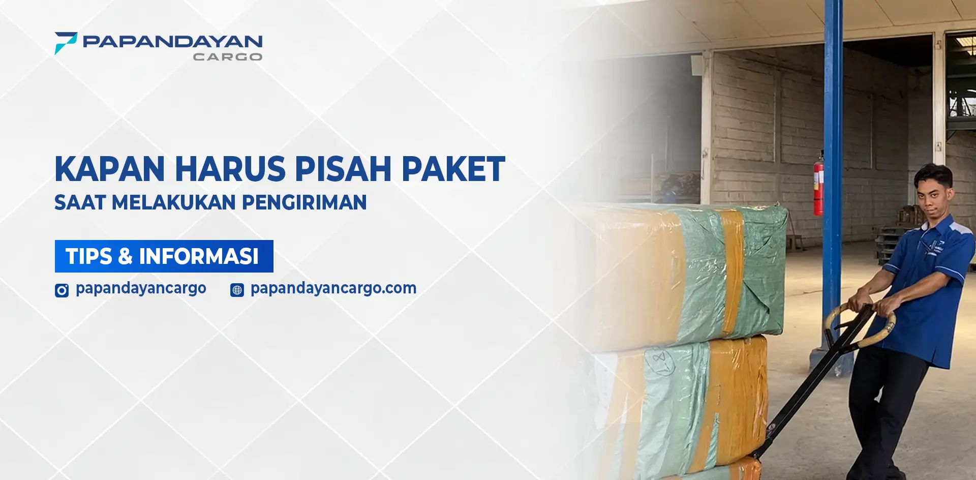 Pisah paket pengiriman untuk barang besar dan berat agar lebih aman saat distribusi.