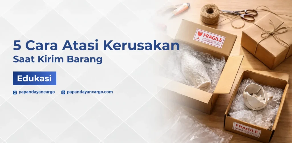 Cara mengatasi kerusakan barang saat pengiriman dengan packing bubble wrap dan label fragile