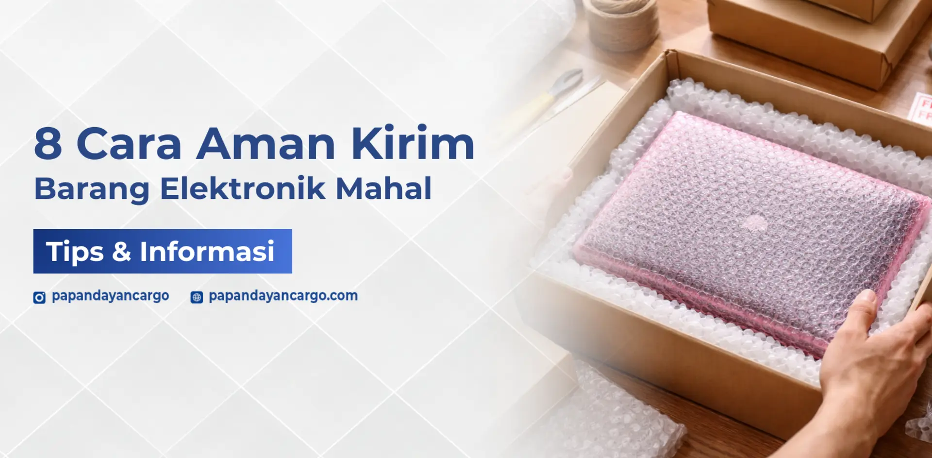 Cara aman kirim barang elektronik mahal dengan packing bubble wrap dan kardus berlapis