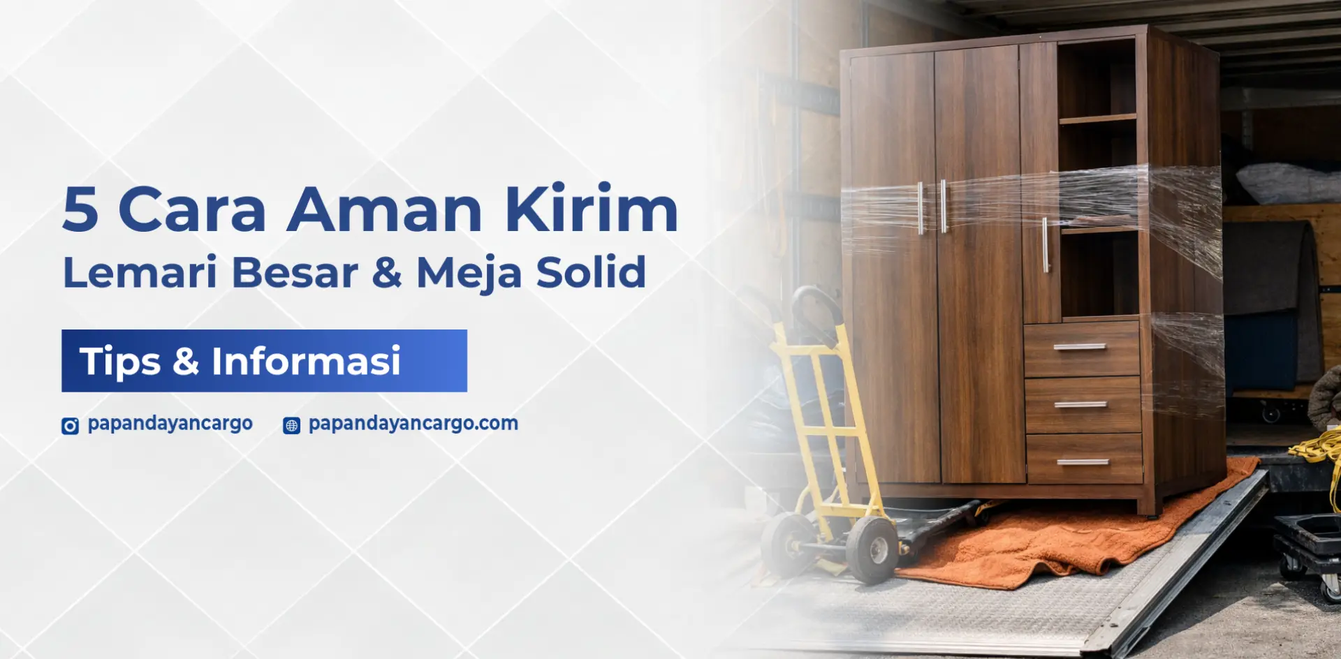 Cara aman kirim lemari besar dan meja solid dengan packing pelindung dan penanganan khusus barang berat.