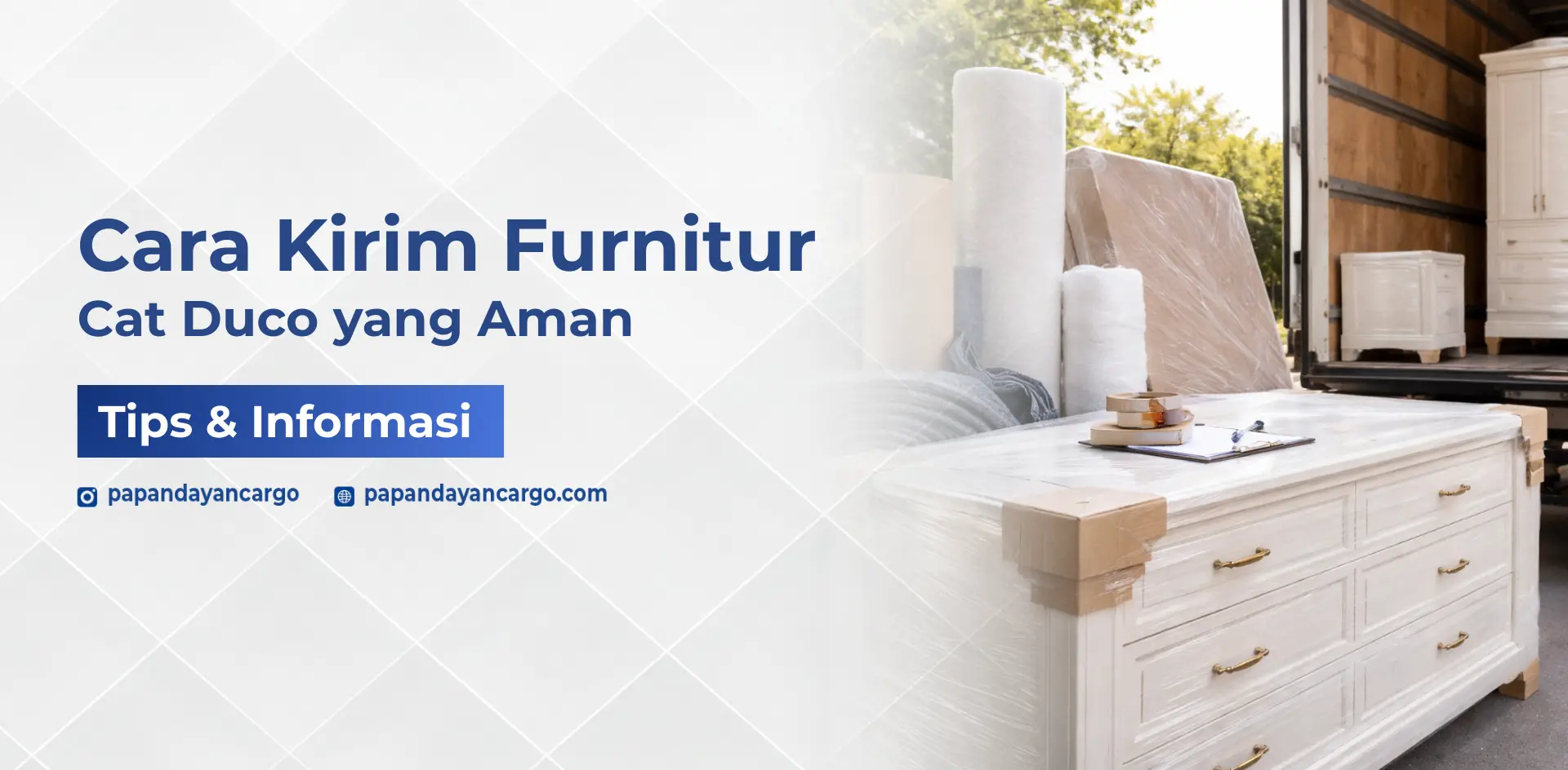 Cara kirim furnitur cat duco yang aman dengan packing berlapis untuk mencegah baret dan lecet selama pengiriman