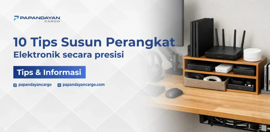 Tips susun perangkat elektronik agar rapi, presisi, dan aman saat penyimpanan maupun pengiriman