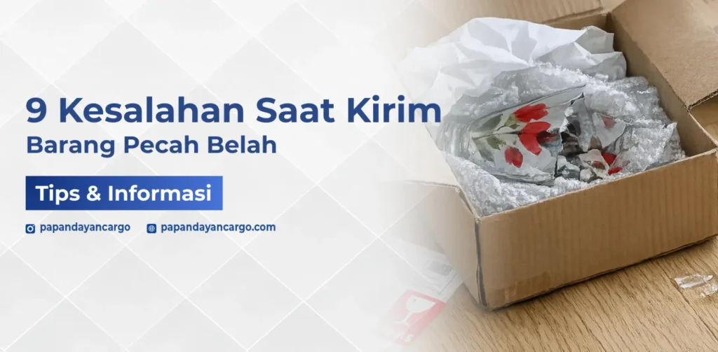 Kesalahan saat kirim barang pecah akibat packing tidak tepat dan perlindungan kurang