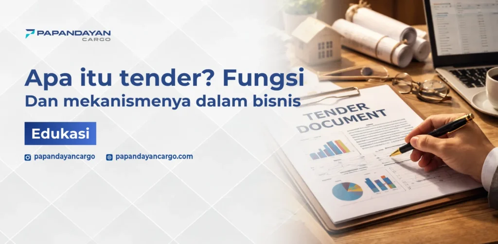 Apa itu tender dalam bisnis, ditunjukkan melalui dokumen tender dan proses evaluasi penawaran penyedia jasa.