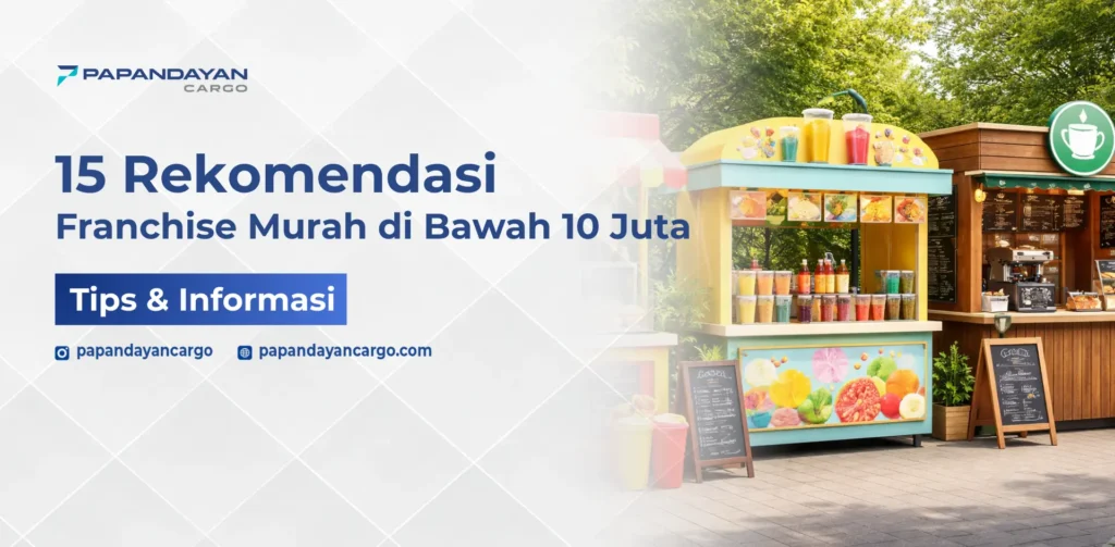 Franchise murah berupa gerai minuman dan makanan ringan dengan konsep usaha kecil yang cocok untuk modal terbatas