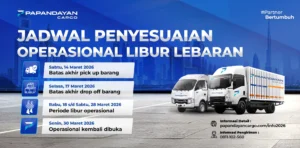 Jadwal penyesuaian operasional Papandayan Cargo selama libur Lebaran 2026