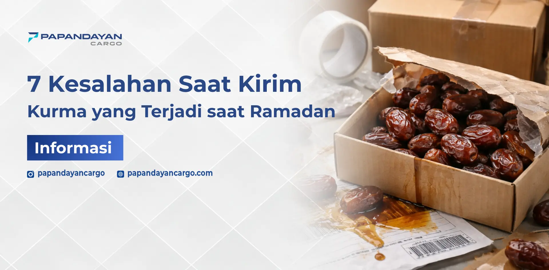 Kesalahan kirim kurma saat Ramadan yang sering terjadi karena packing kurang tepat dan jadwal pengiriman terlalu mepet.