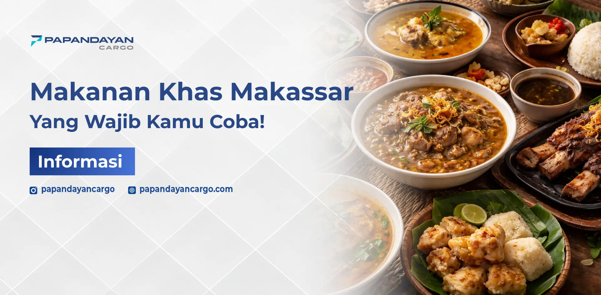 Makanan khas Makassar seperti coto, konro, dan pallubasa menjadi ikon kuliner tradisional dari Makassar.