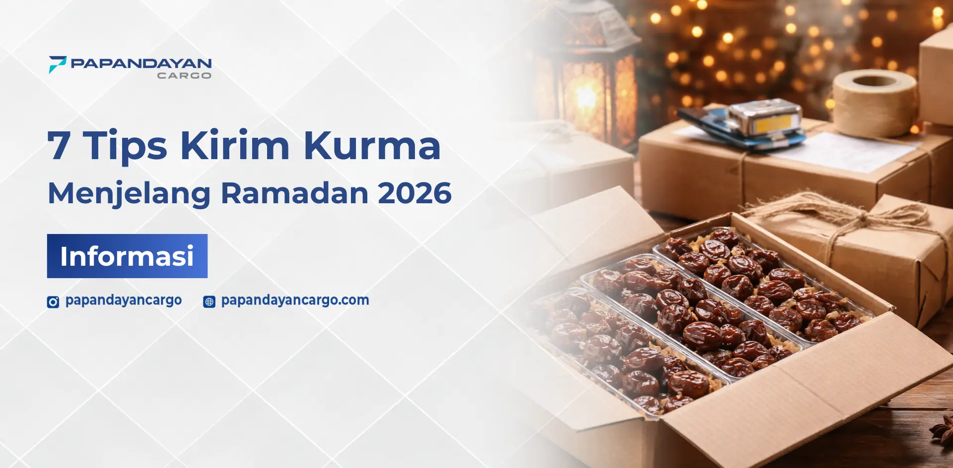 Tips kirim kurma menjelang Ramadan 2026 dengan packing aman dan rapi.