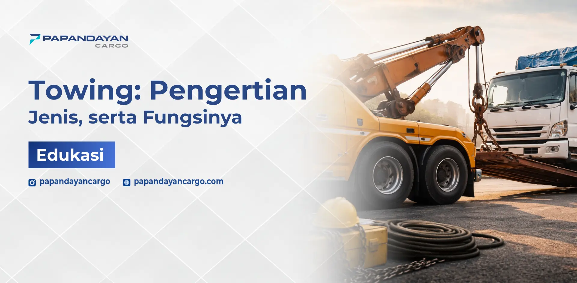 Towing adalah layanan penarikan atau pengangkutan kendaraan dan alat berat menggunakan armada khusus untuk kebutuhan logistik.