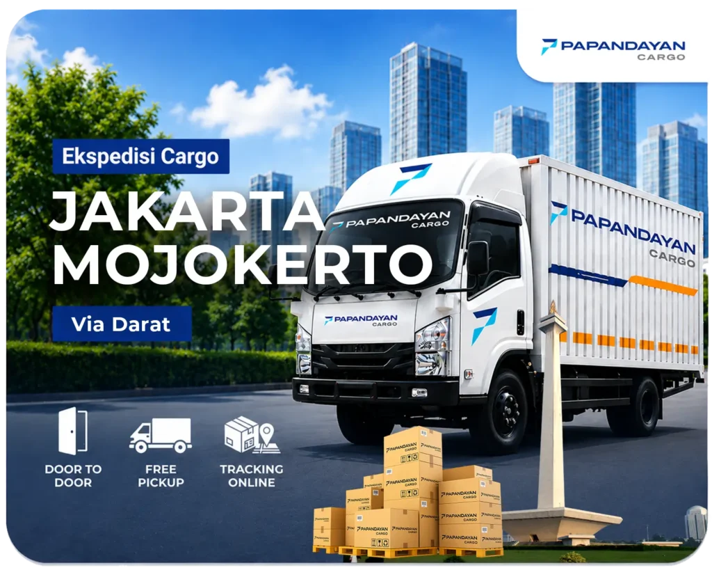 Ekspedisi Jakarta Mojokerto via darat untuk pengiriman barang bisnis dengan armada cargo yang aman dan terjadwal.