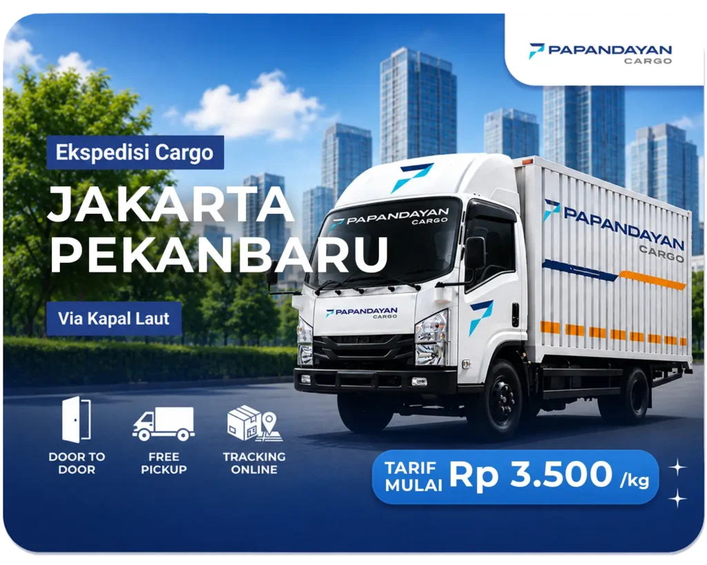Ekspedisi Jakarta Pekanbaru hadir dengan tarif mulai Rp 3.500/kg, minimum 50 kg, dan estimasi sekitar 5-7 hari.