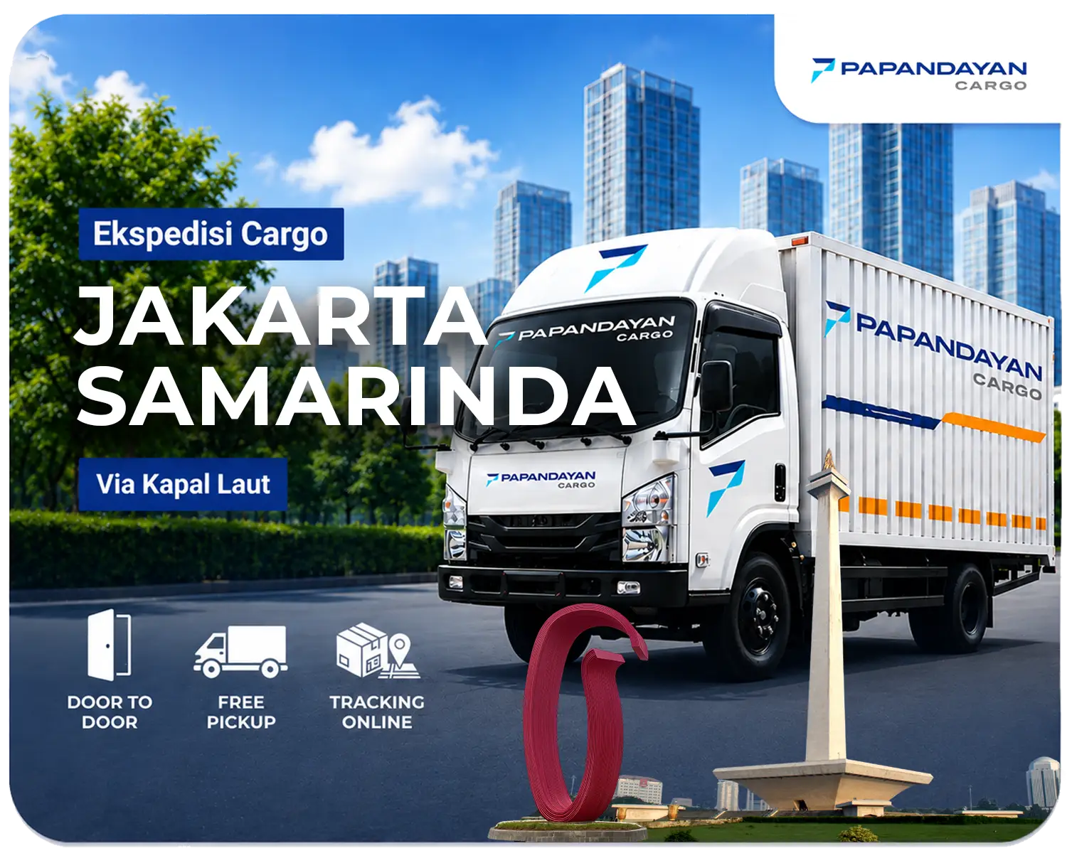 Layanan ekspedisi Jakarta Samarinda via laut untuk pengiriman cargo bisnis dengan door to door dan proses kirim terjadwal.