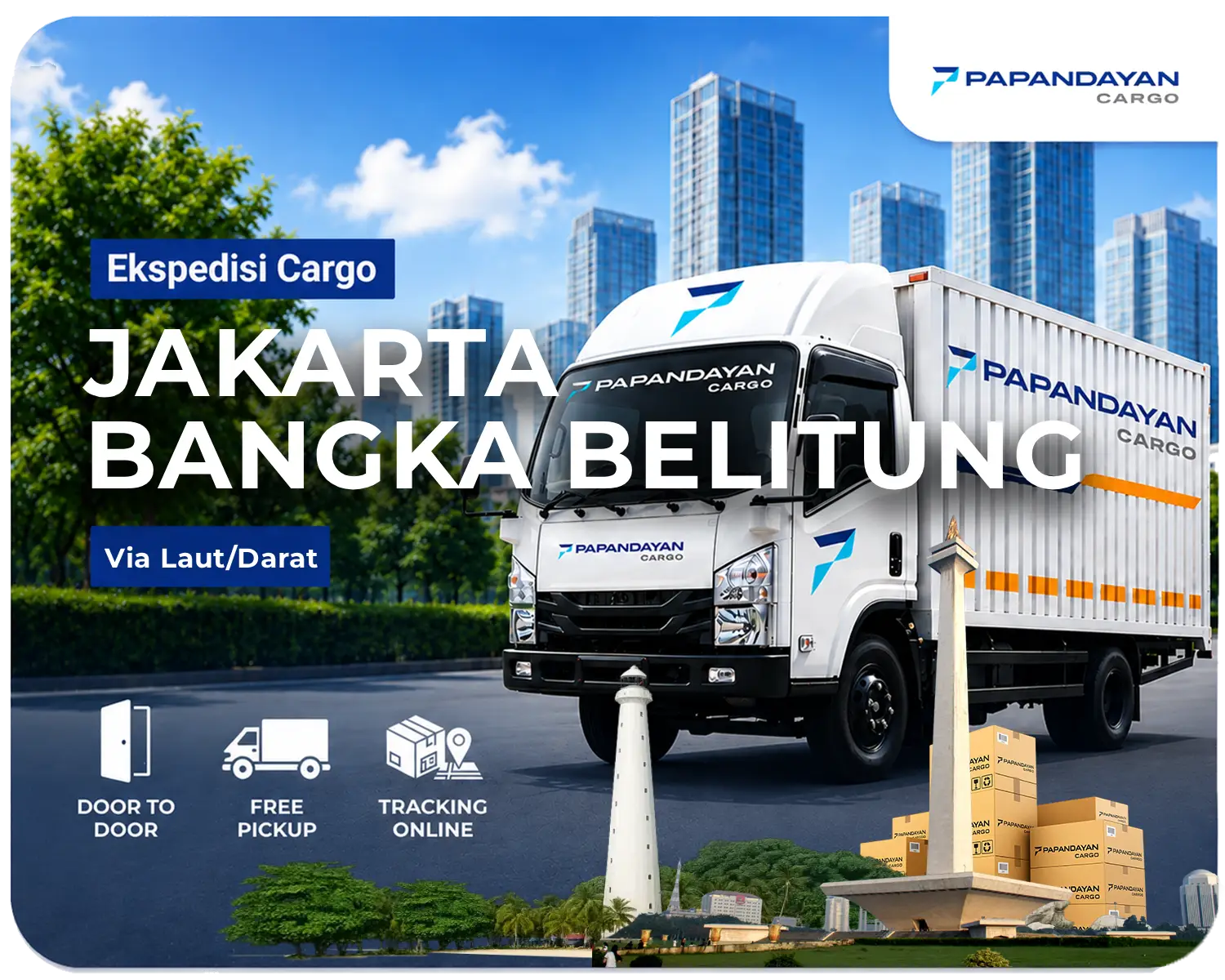 Ekspedisi Jakarta Bangka Belitung untuk pengiriman barang bisnis dari Jakarta ke Bangka Belitung dengan layanan aman, terjadwal, dan mendukung distribusi ke wilayah Kepulauan Bangka Belitung