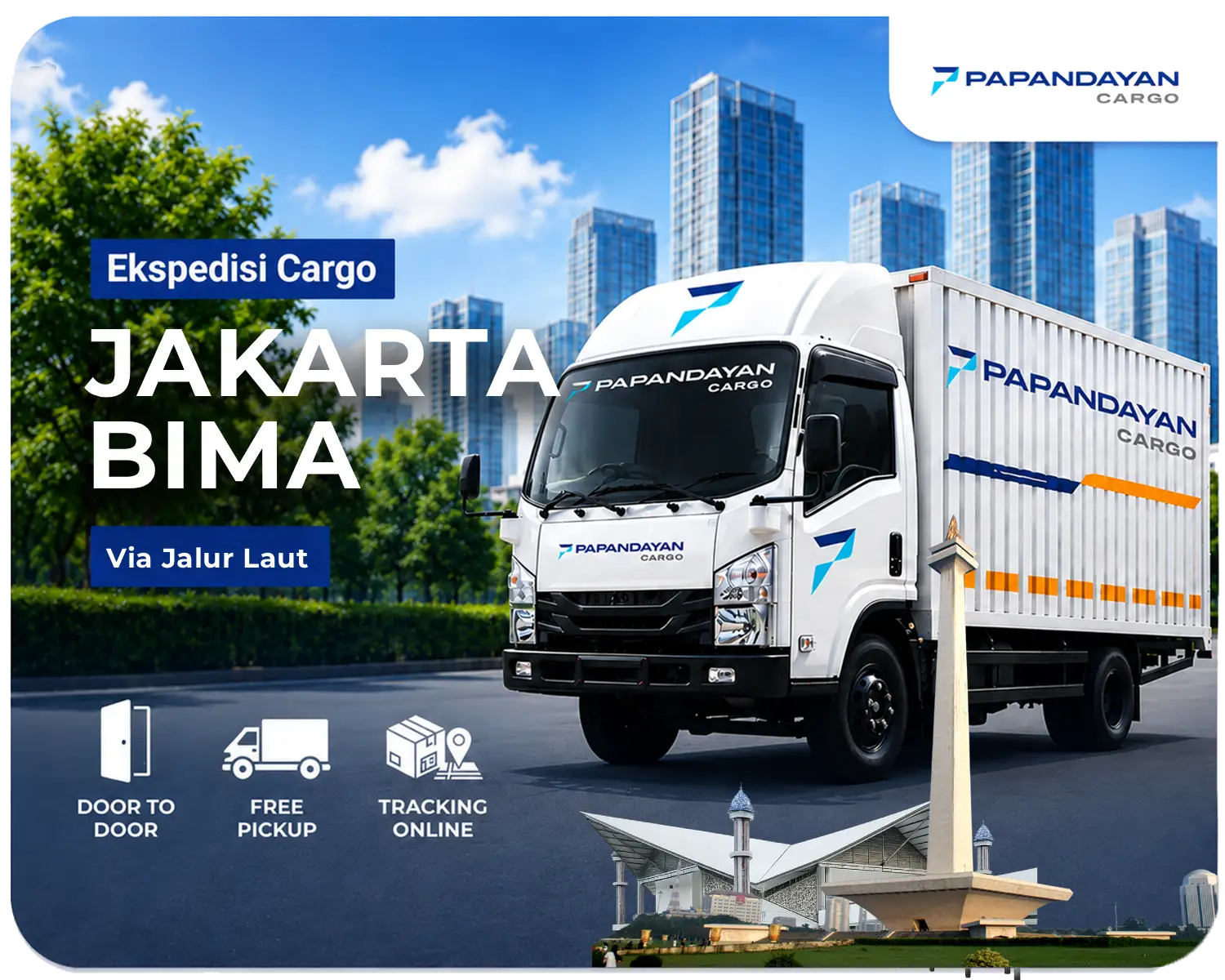 Ekspedisi Jakarta Bima via laut untuk membawa barang cargo dalam jumlah besar, mendukung kelancaran pasokan antarpulau dengan penanganan terkoordinasi.
