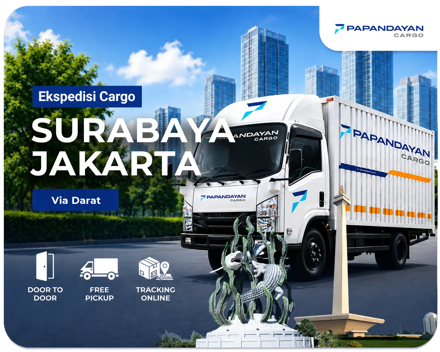 Ekspedisi Surabaya Jakarta via darat untuk pengiriman barang bisnis dengan proses terjadwal, door to door, dan mudah dipantau sampai tujuan.