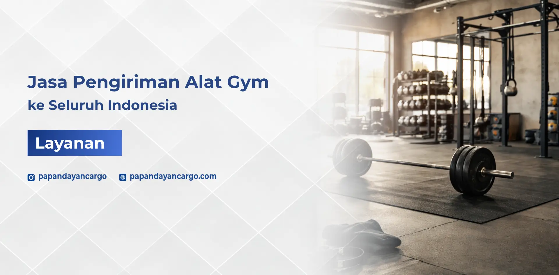 Jasa kirim alat gym Papandayan Cargo dengan penanganan khusus aman dan pengiriman ke seluruh Indonesia untuk kebutuhan bisnis fitness.