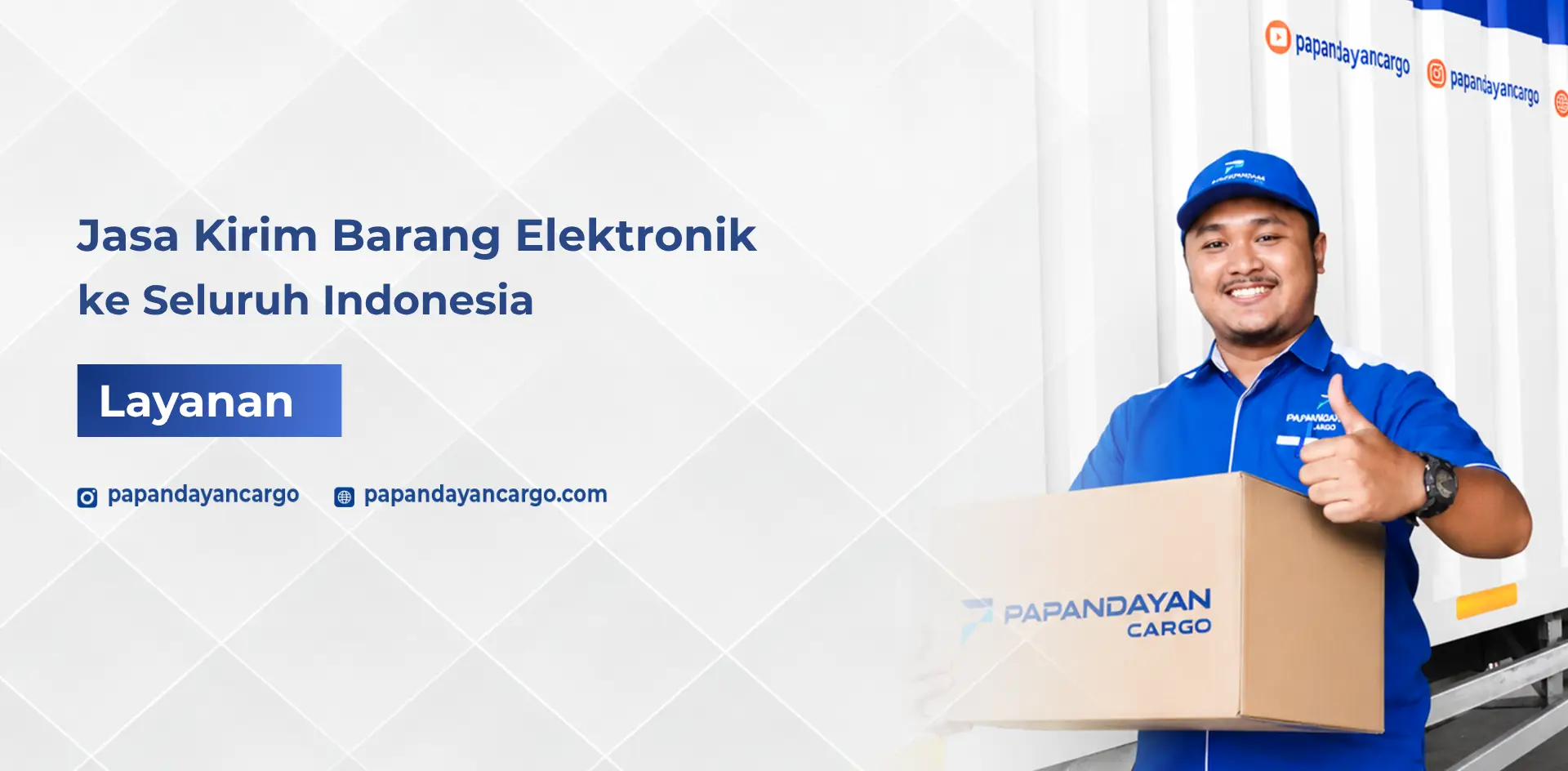 Jasa kirim barang elektronik Papandayan Cargo dengan packing aman dan pengiriman cepat ke seluruh Indonesia.