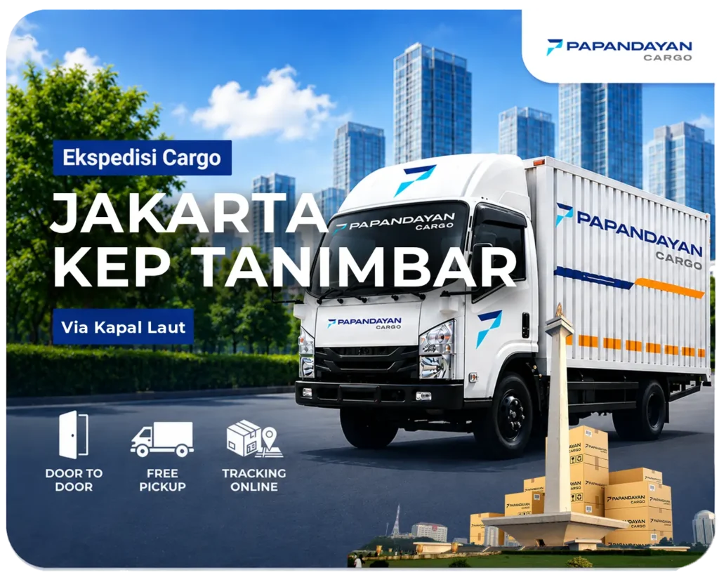 Ekspedisi Jakarta Kepulauan Tanimbar via laut melayani barang cargo, muatan banyak koli, serta kebutuhan distribusi antarpulau dengan penanganan kiriman yang rapi.