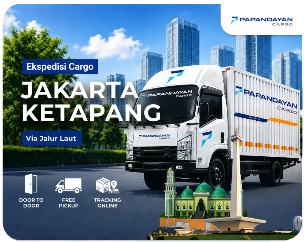 Ekspedisi Jakarta Ketapang via laut melayani barang cargo, kiriman banyak koli, serta kebutuhan distribusi antarpulau dengan penanganan muatan yang teratur.