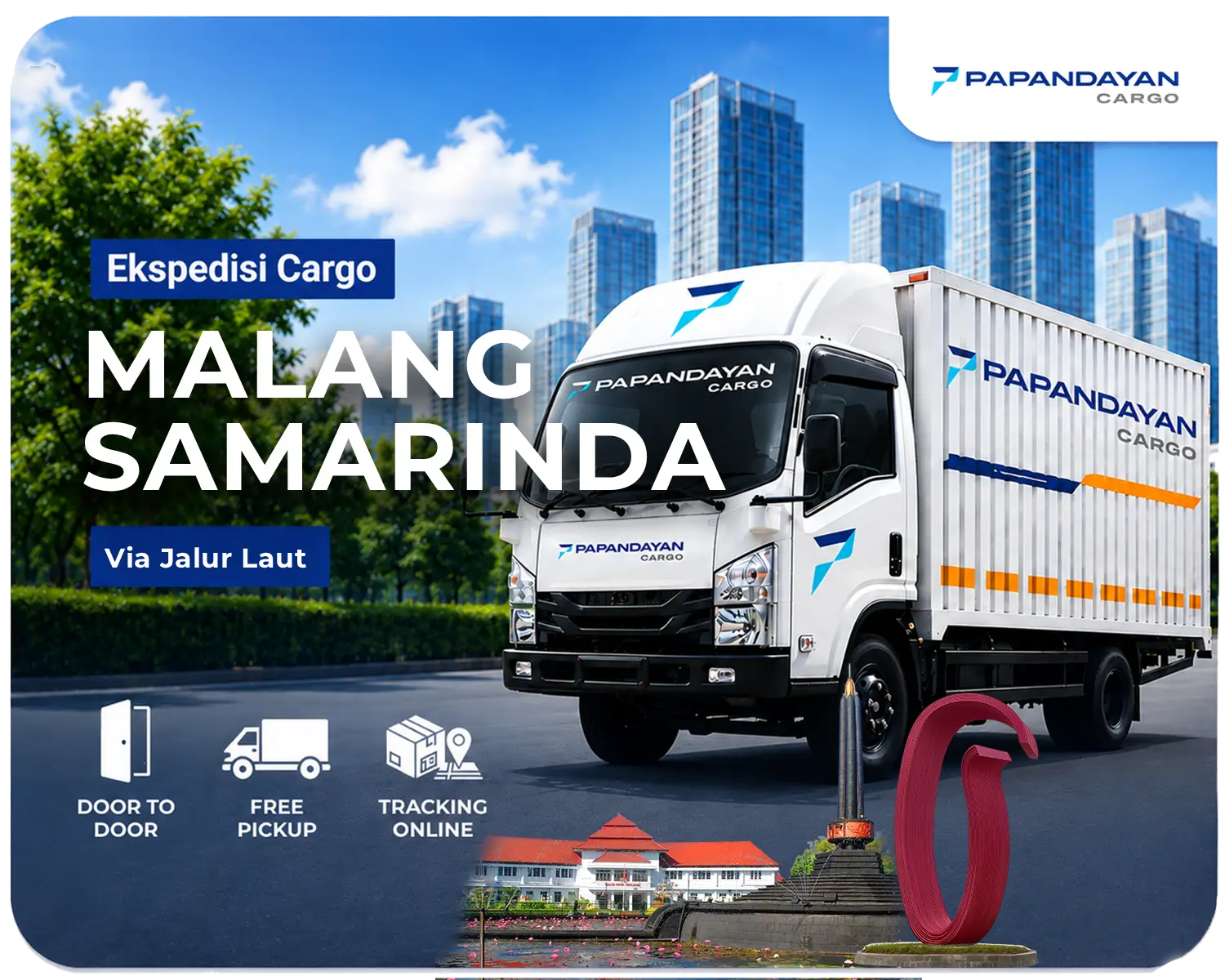 Ekspedisi Malang Samarinda via laut mengangkut barang cargo, kiriman banyak koli, serta kebutuhan distribusi antarpulau dengan penanganan muatan yang rapi.