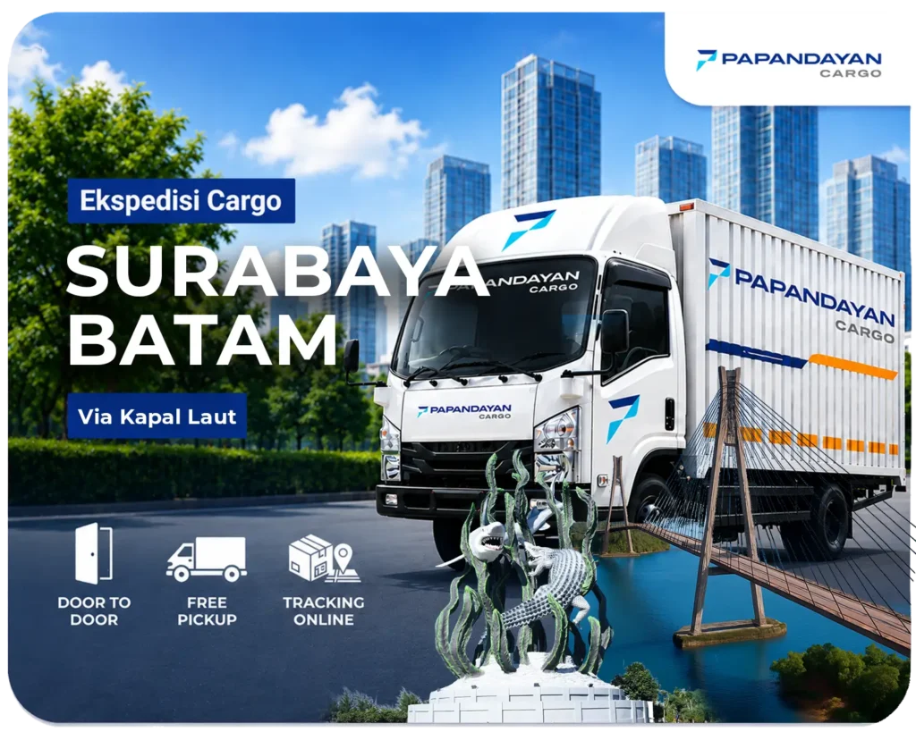 Ekspedisi Surabaya Batam untuk pengiriman barang bisnis dari Surabaya ke Batam dengan layanan aman, terjadwal, dan mendukung distribusi ke wilayah Kepulauan Riau