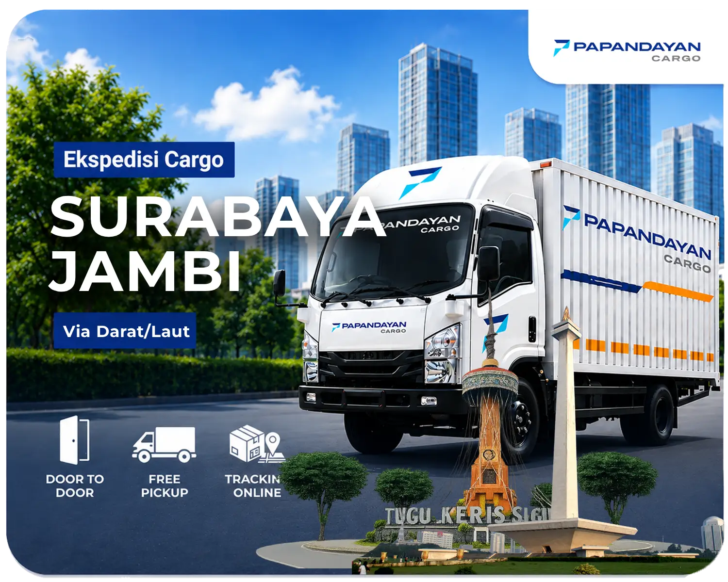 Ekspedisi Surabaya Jambi untuk pengiriman barang bisnis dari Surabaya ke Jambi dengan layanan aman, terjadwal, dan mendukung distribusi ke wilayah Sumatera