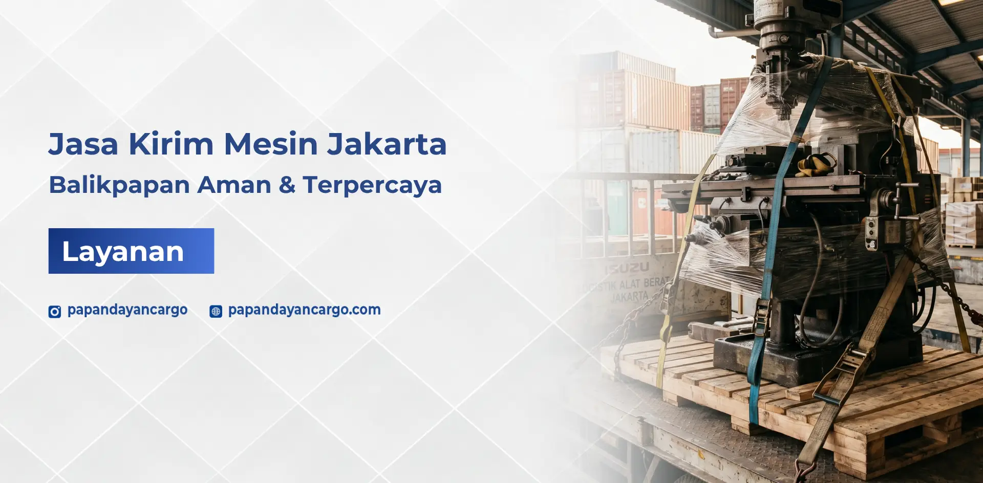 Jasa kirim mesin dari Jakarta ke Balikpapan dengan handling cargo berat untuk kebutuhan industri dan bisnis
