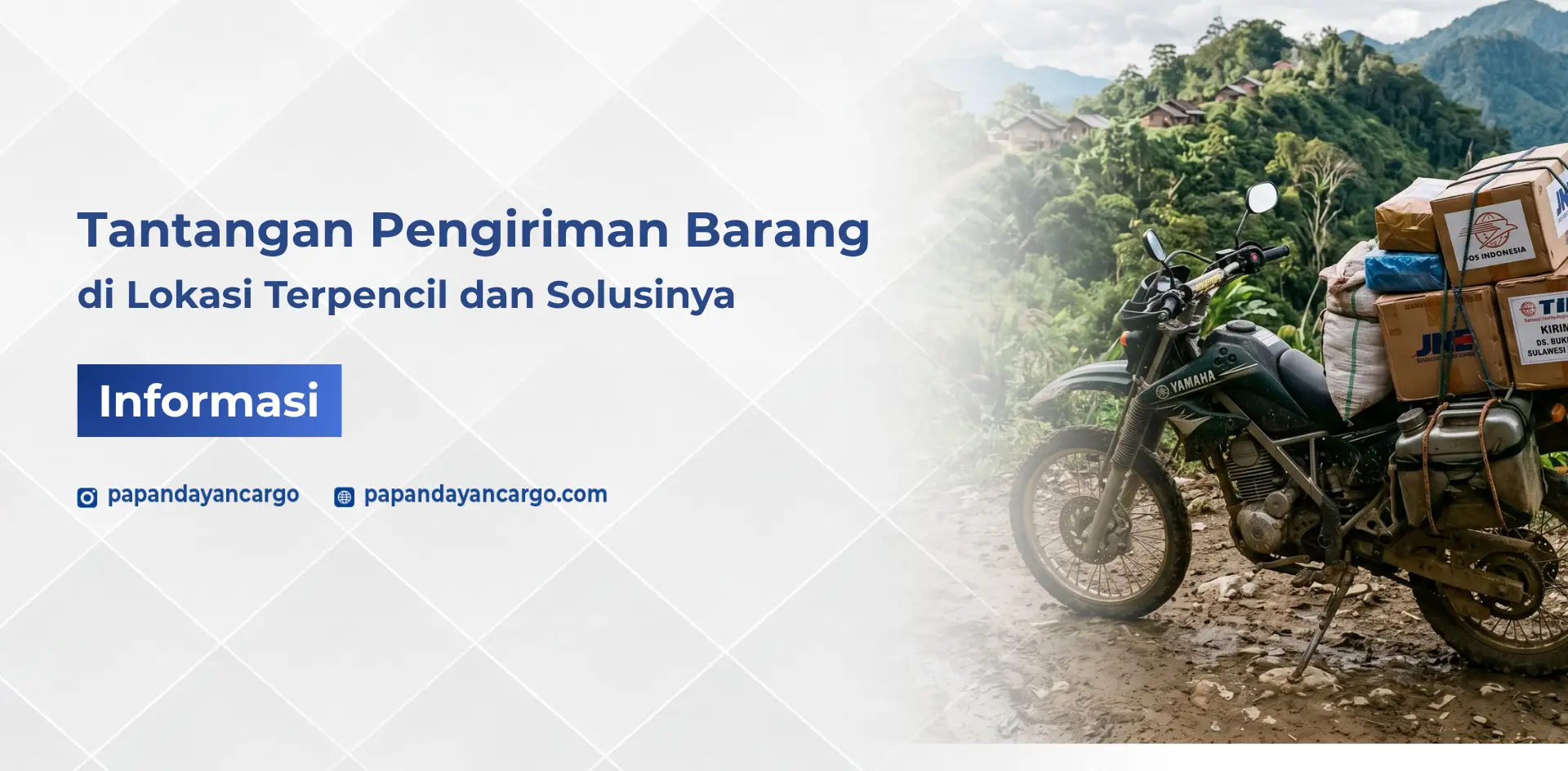 Proses pengiriman daerah terpencil menggunakan kendaraan logistik untuk menjangkau lokasi dengan akses distribusi yang terbatas