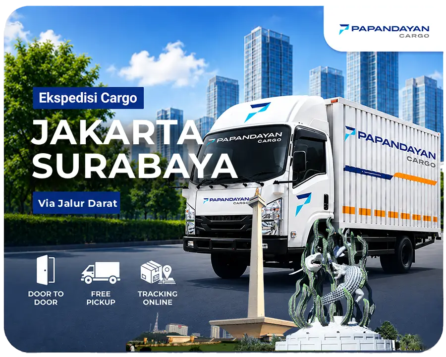 Ekspedisi Jakarta Surabaya via darat untuk pengiriman barang besar, kebutuhan distribusi bisnis, dan cargo antar kota dengan alur yang aman dan terjadwal.