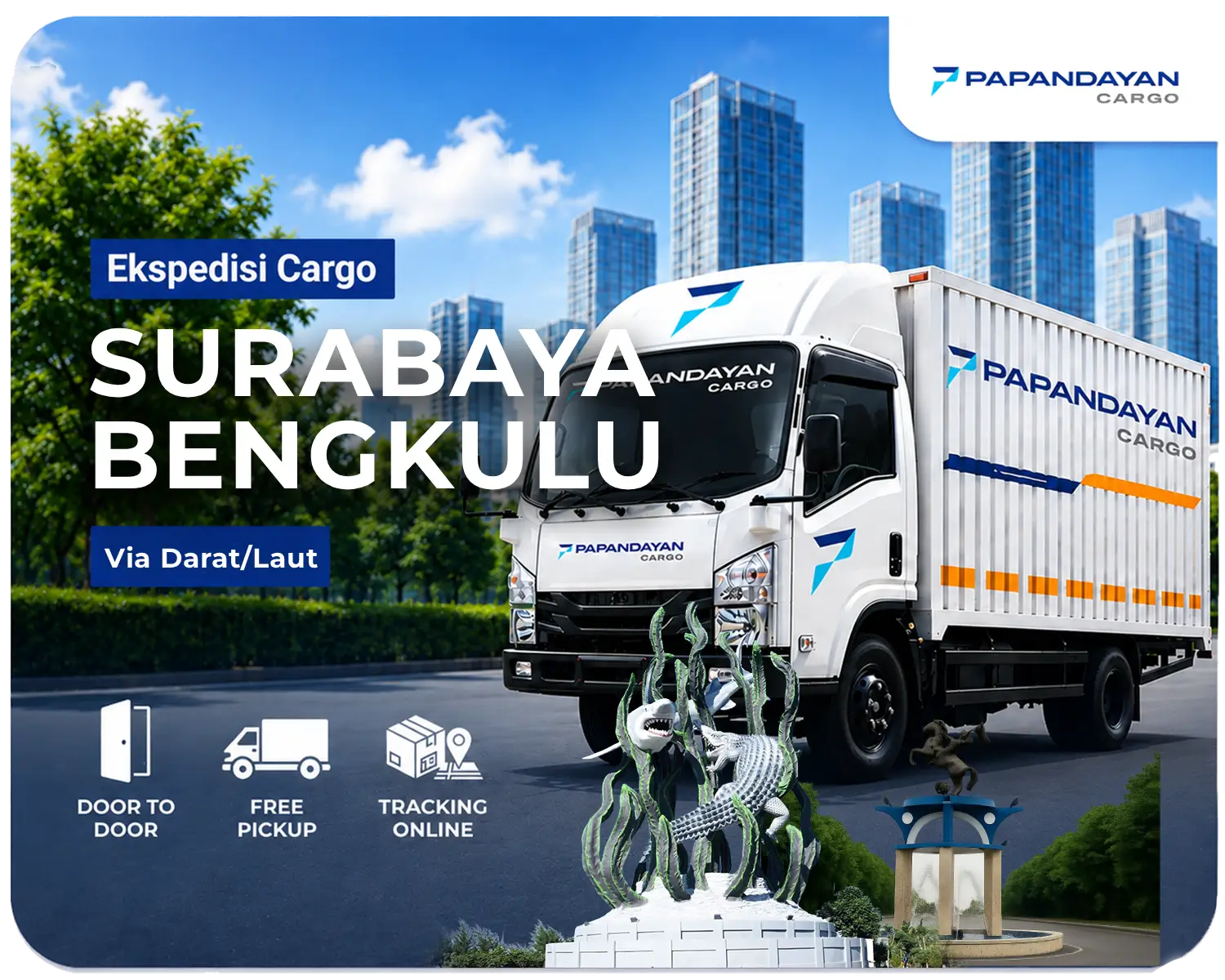 Ekspedisi Surabaya Bengkulu melalui jalur darat dan laut untuk mengirim barang cargo dalam jumlah besar dengan alur distribusi yang lebih teratur.