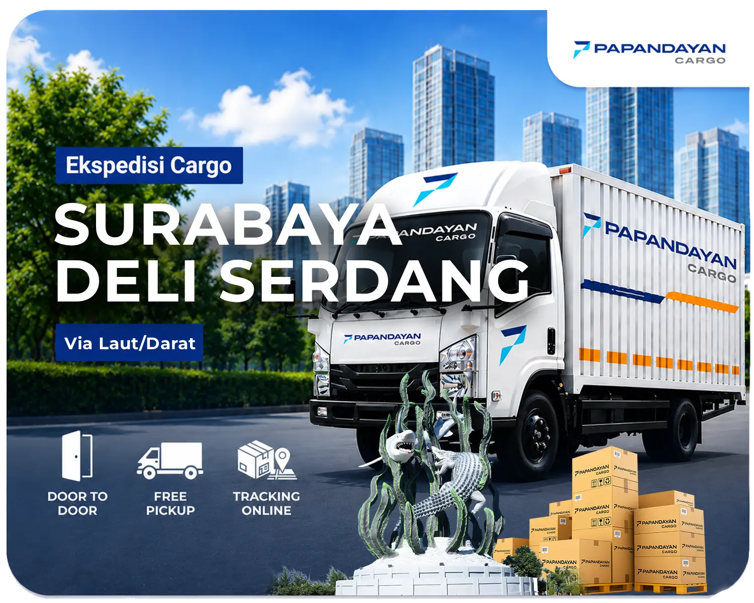 Ekspedisi Surabaya Deli Serdang melalui jalur darat dan laut untuk mengirim barang cargo, banyak koli, serta kebutuhan logistik lintas wilayah secara teratur.