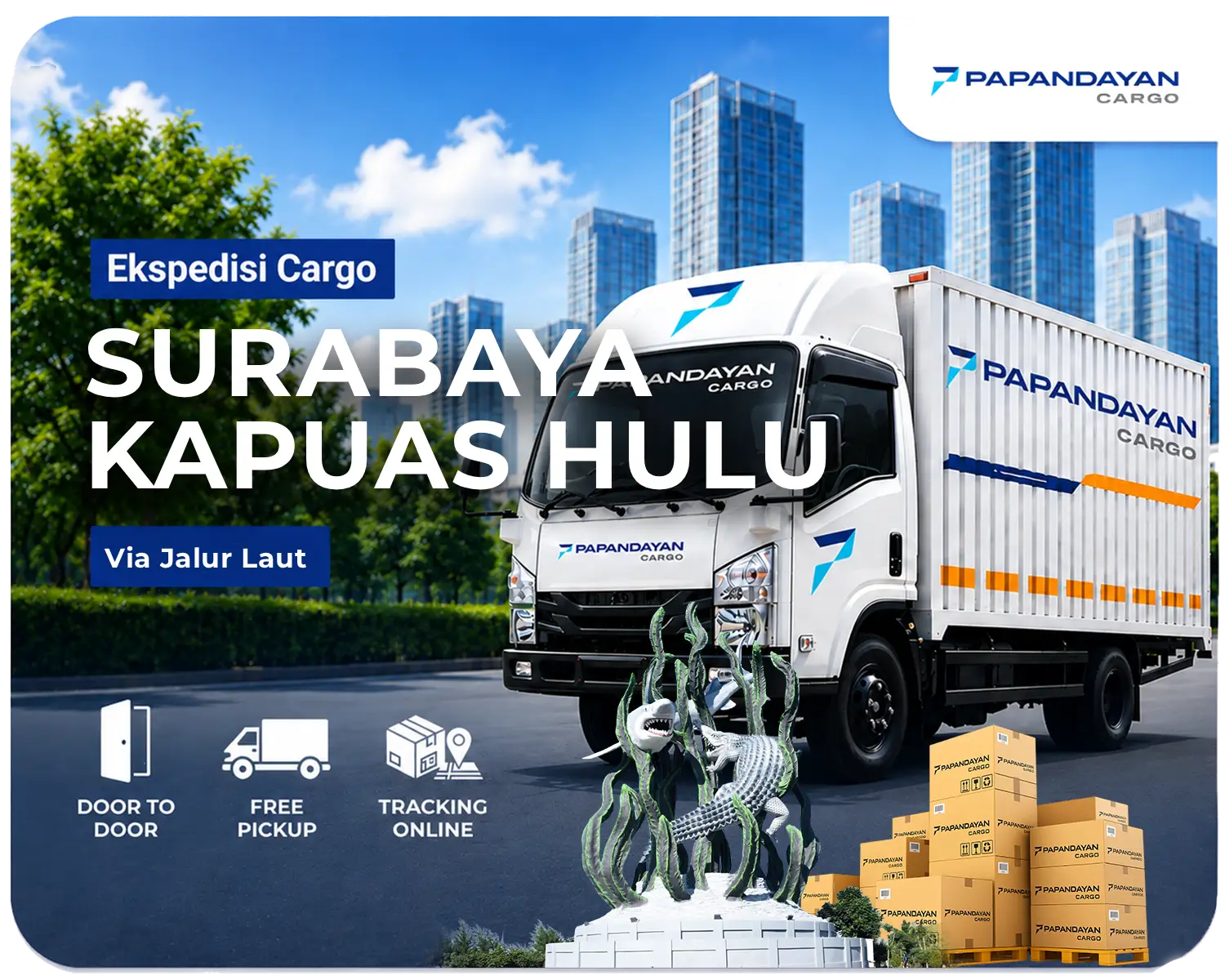 Ekspedisi Surabaya Kapuas Hulu via laut melayani barang cargo, kiriman banyak koli, serta kebutuhan distribusi antarpulau dengan pengelolaan muatan yang rapi.