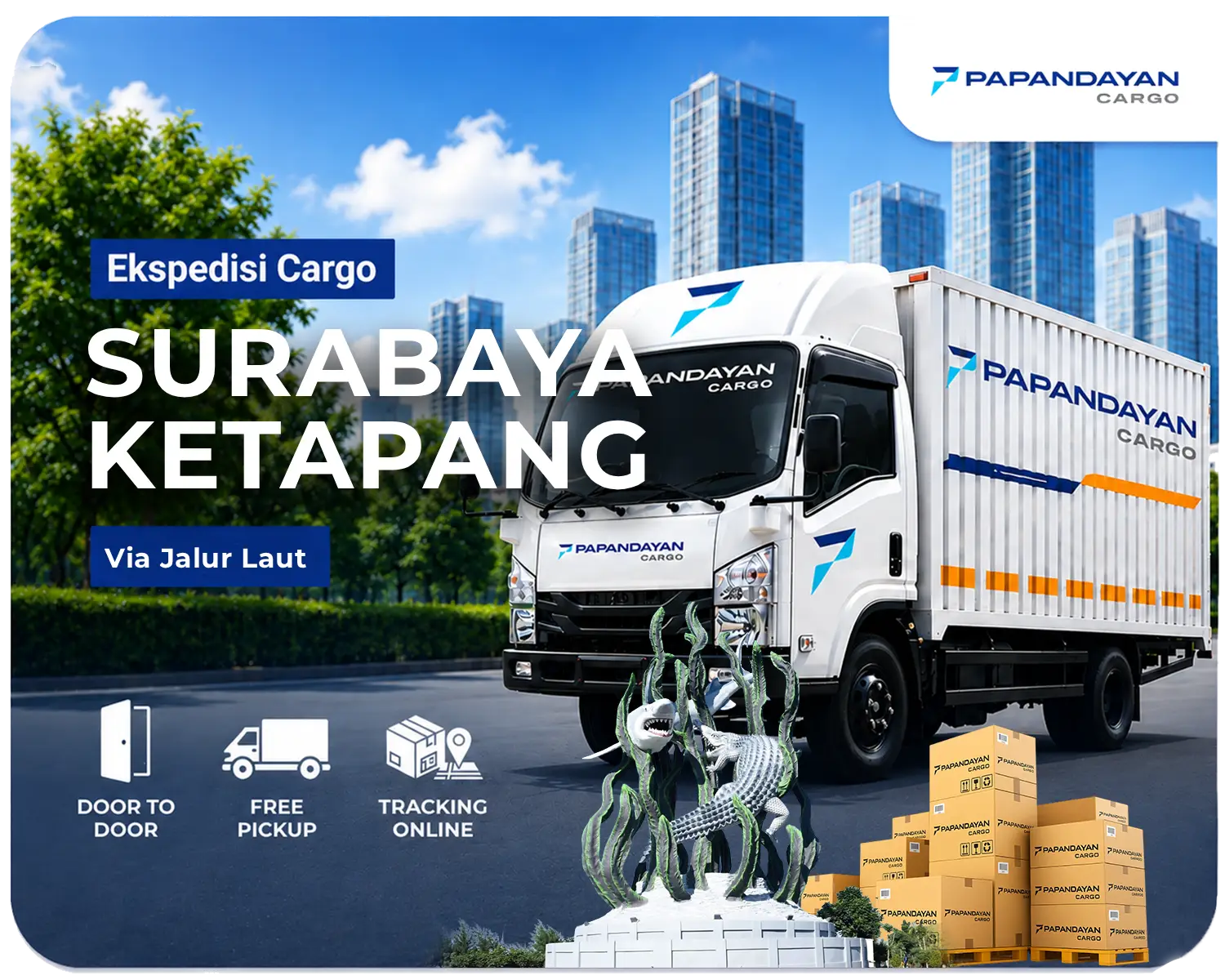 Ekspedisi Surabaya Ketapang via laut melayani barang cargo, muatan banyak koli, serta kebutuhan distribusi antarpulau dengan penanganan kiriman yang teratur.