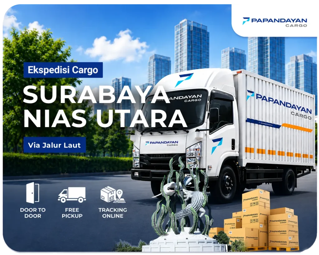 Ekspedisi Surabaya Nias Utara via darat dan laut melayani barang cargo, kiriman banyak koli, serta kebutuhan distribusi lintas provinsi dengan muatan terkelola.