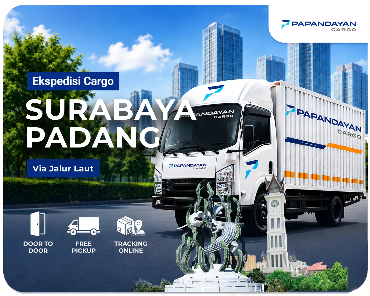 Ekspedisi Surabaya Padang via darat dan laut melayani barang cargo, kiriman banyak koli, serta kebutuhan distribusi lintas provinsi dengan muatan terkelola.