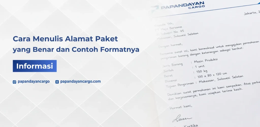 Cara menulis alamat paket yang benar dengan format lengkap agar pengiriman barang lebih mudah diproses dan tidak salah tujuan