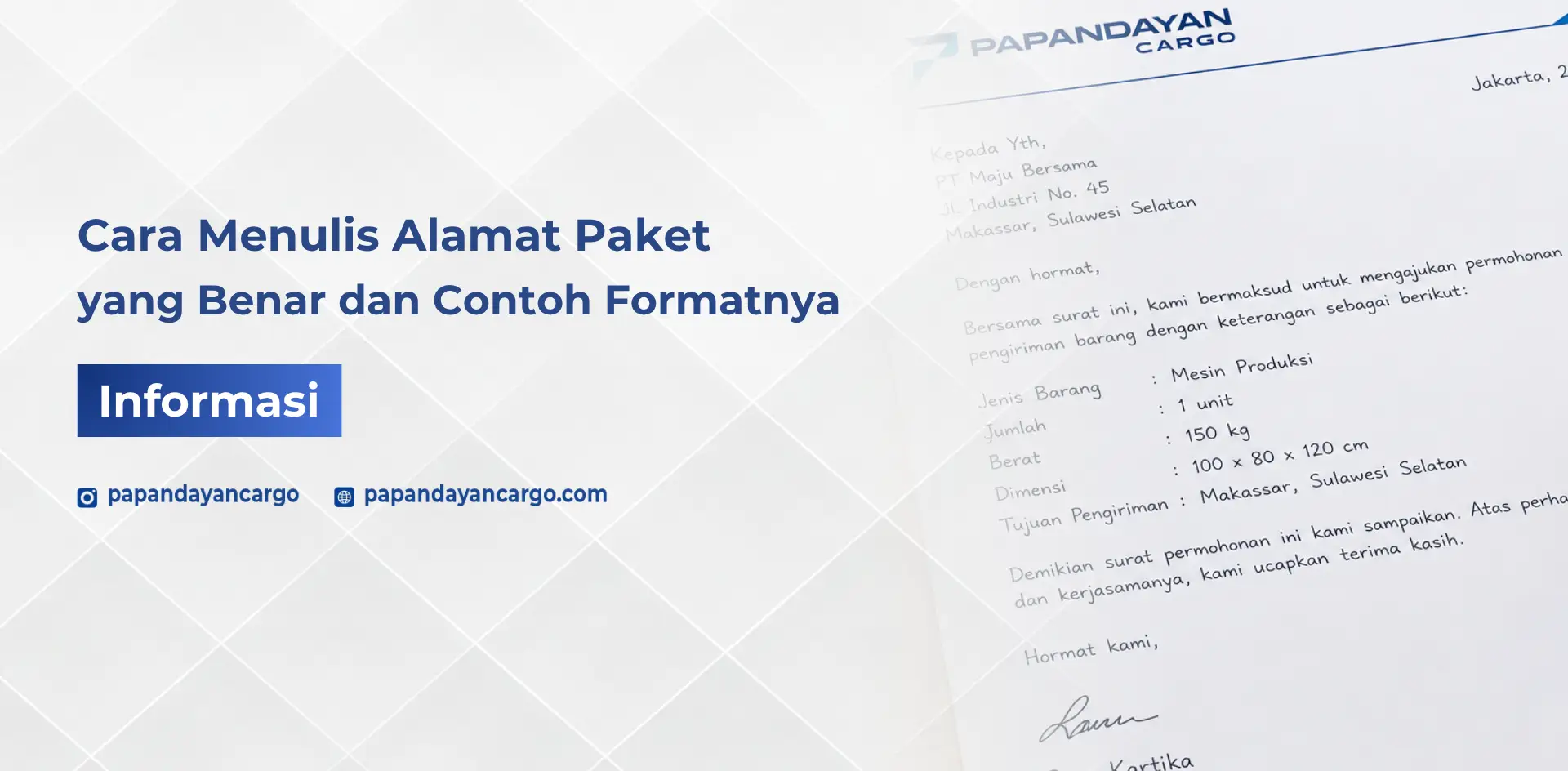 Cara menulis alamat paket yang benar dengan format lengkap agar pengiriman barang lebih mudah diproses dan tidak salah tujuan